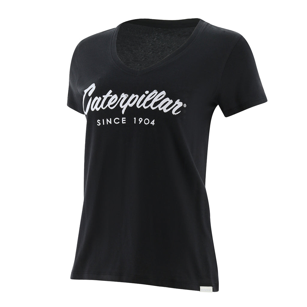 Camiseta Script vneck para Mujer