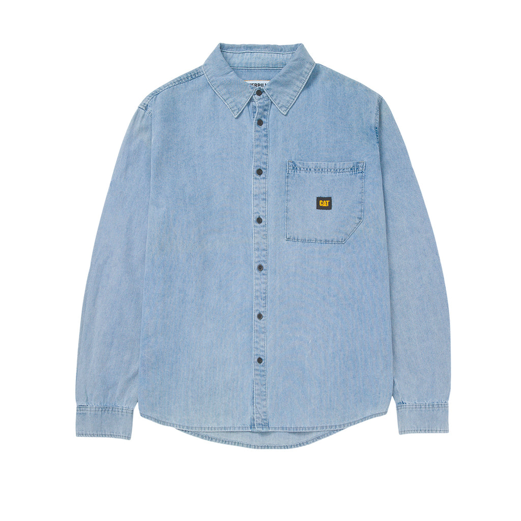 Camisa Denim para hombre color celeste