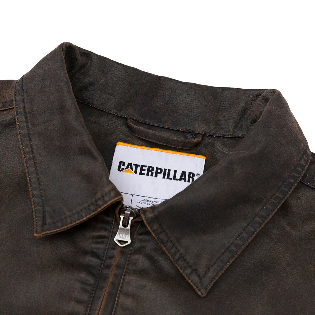 Jacket Waxed Chore para hombre color café