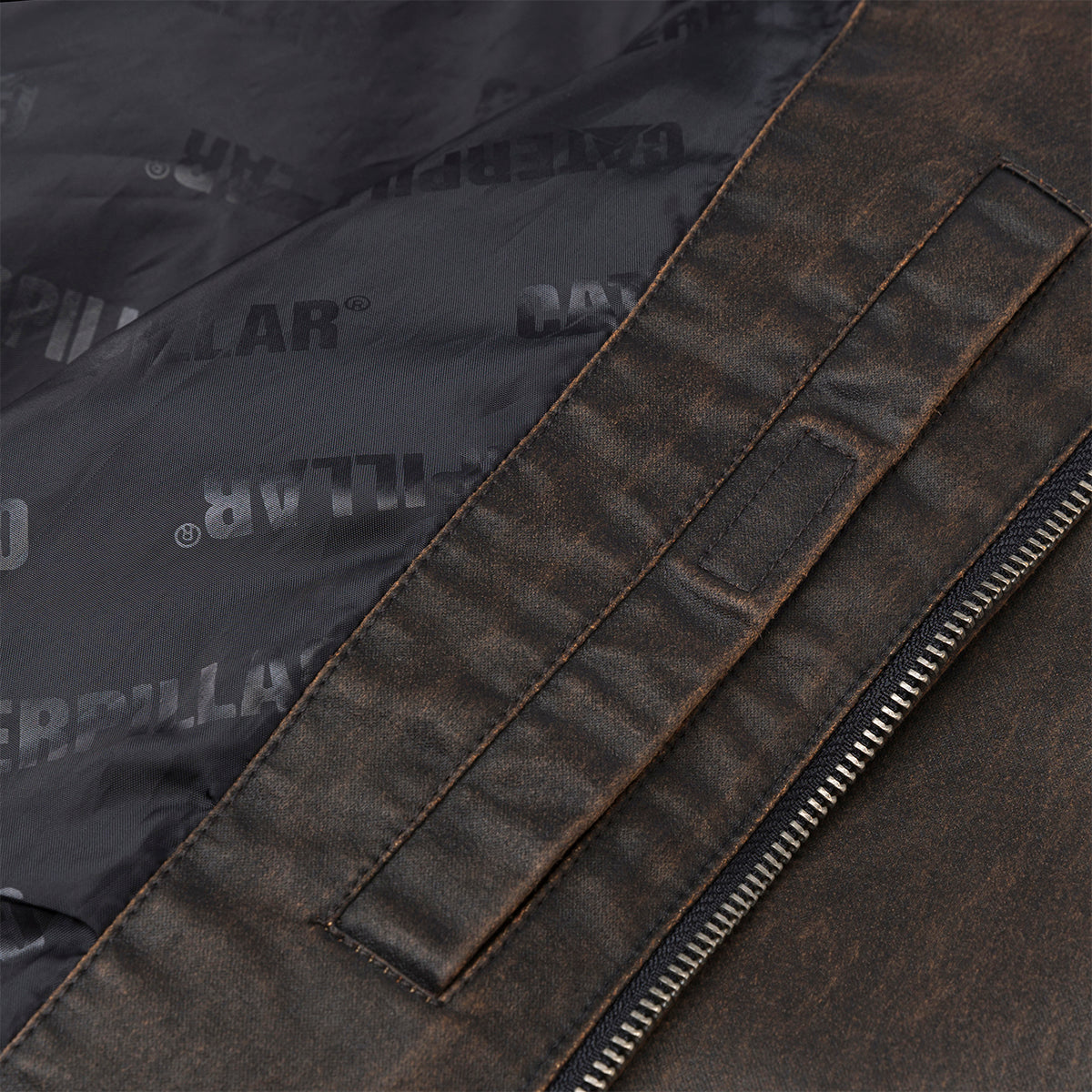 Jacket Waxed Chore para hombre color café
