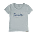 Camiseta Metallic V-Neck para mujer color celeste