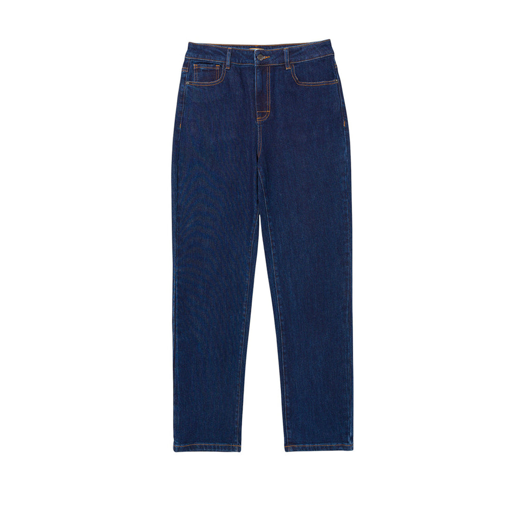 Jeans High-Rise Straight para mujer color negro