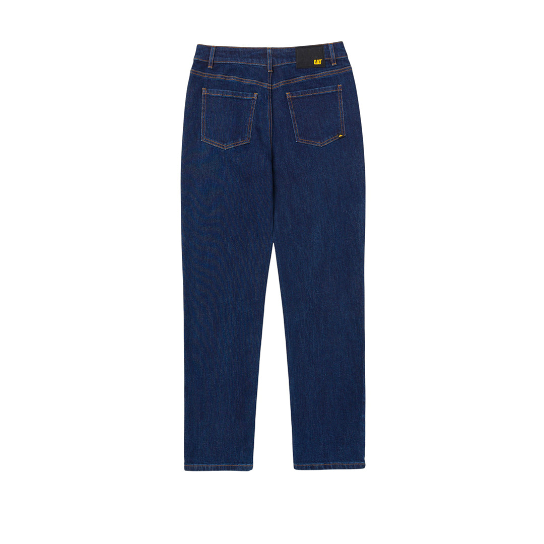 Jeans High-Rise Straight para mujer color negro