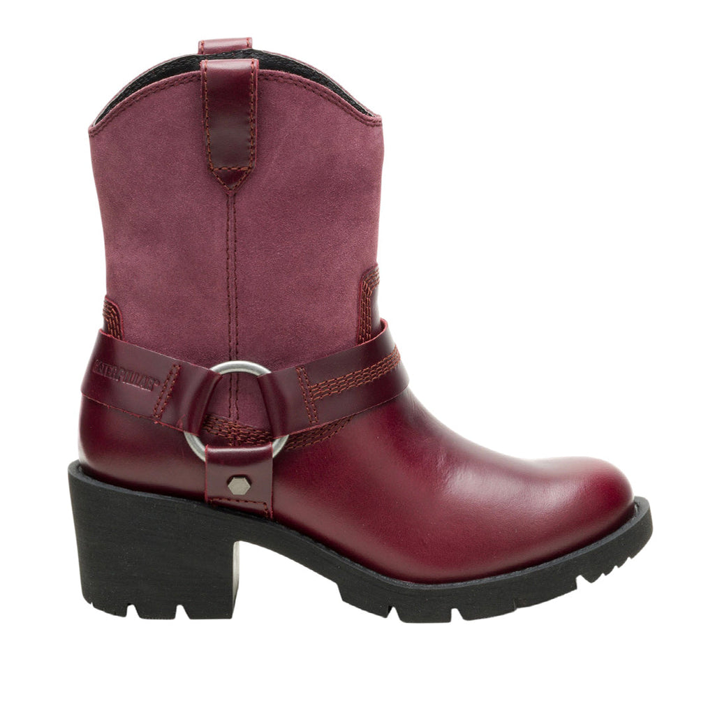 Botas Rewrite Harness para mujer color vino