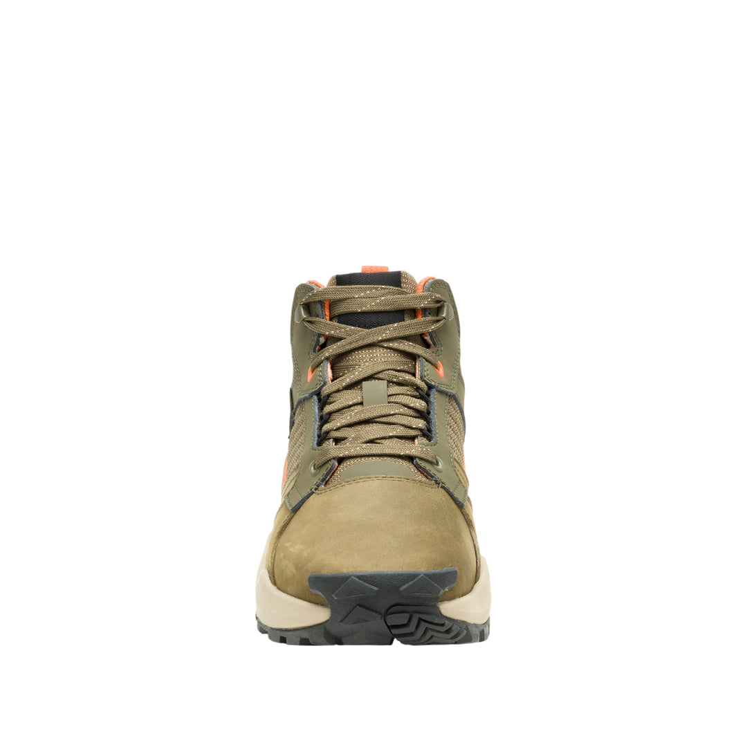 Sneakers Grapple Leather Mid para hombre color olivo