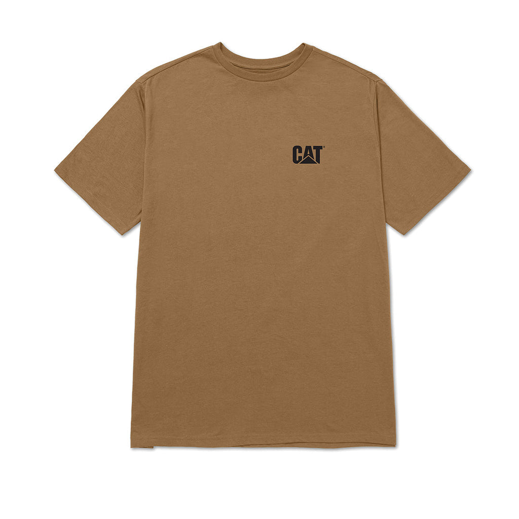 Camiseta Cat para hombre color café