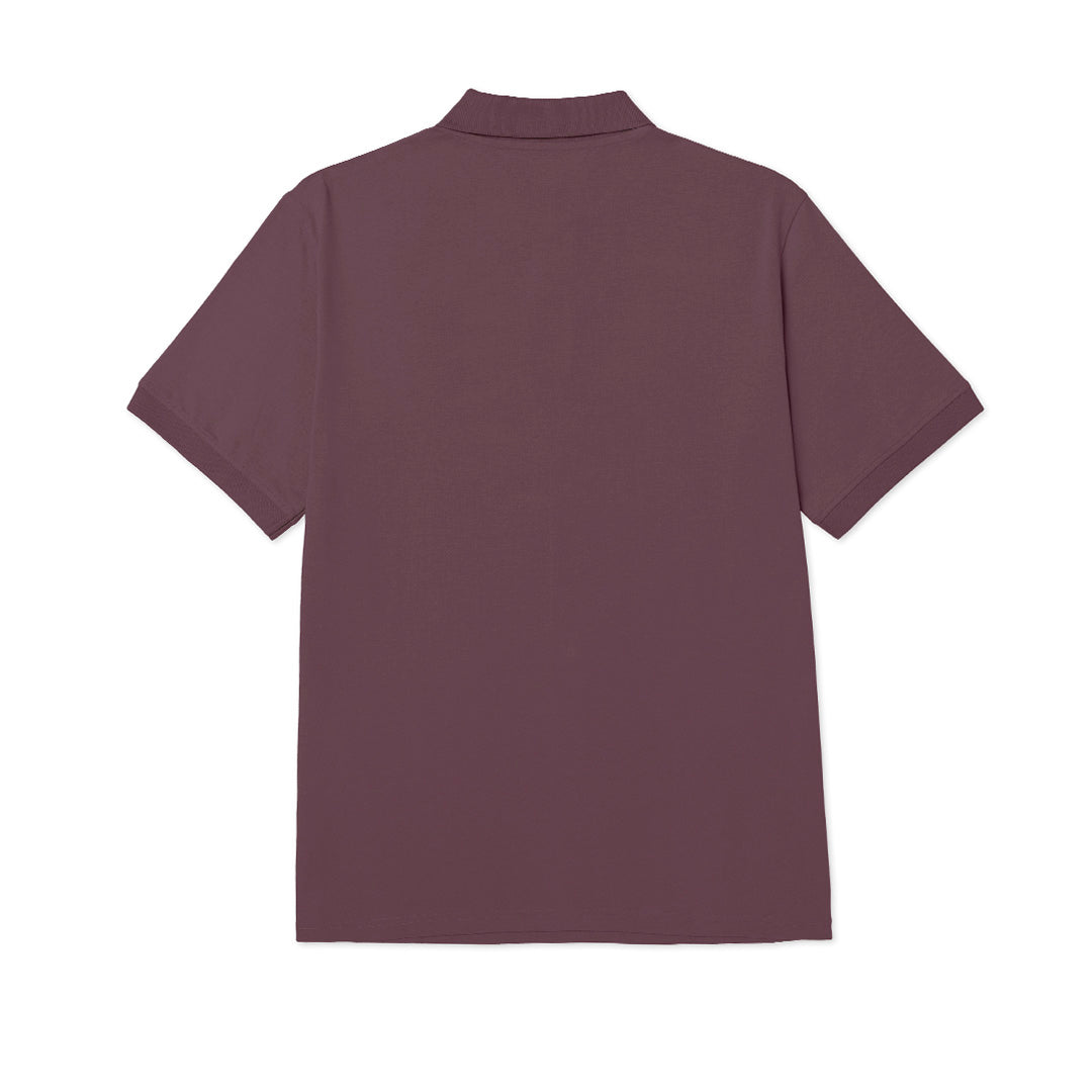 Camisa polo Cat Logo para hombre color vino