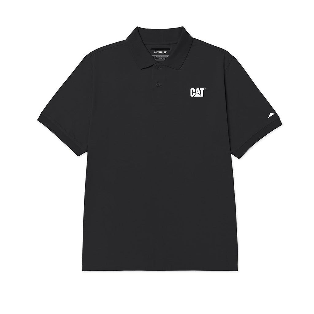 Camisa polo Cat Logo para hombre color negro