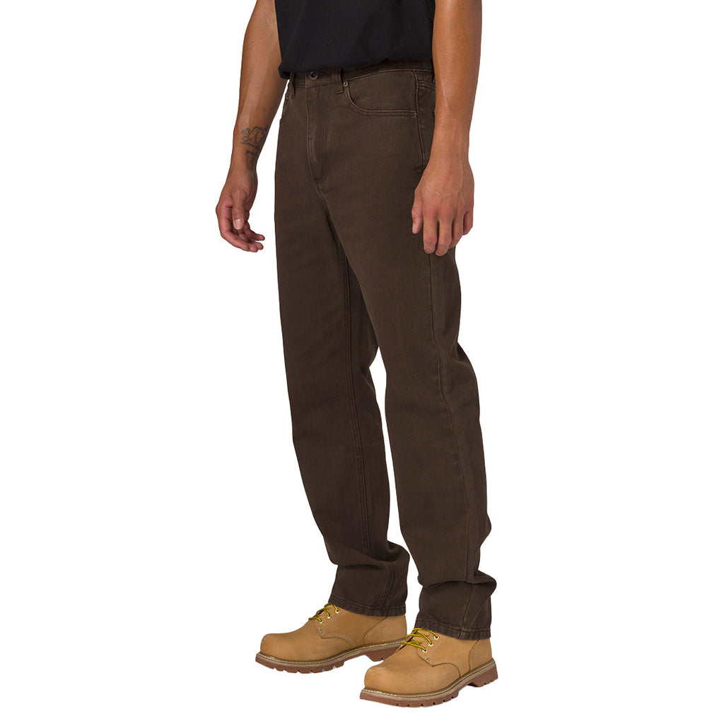 Jeans Rigid para hombre color café