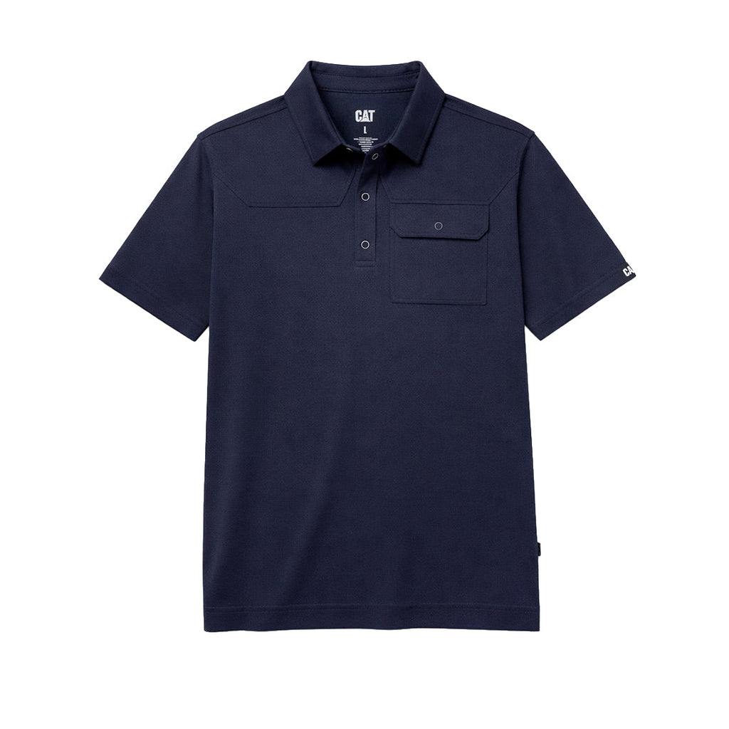Camisa polo Caterpillar para hombre color navy