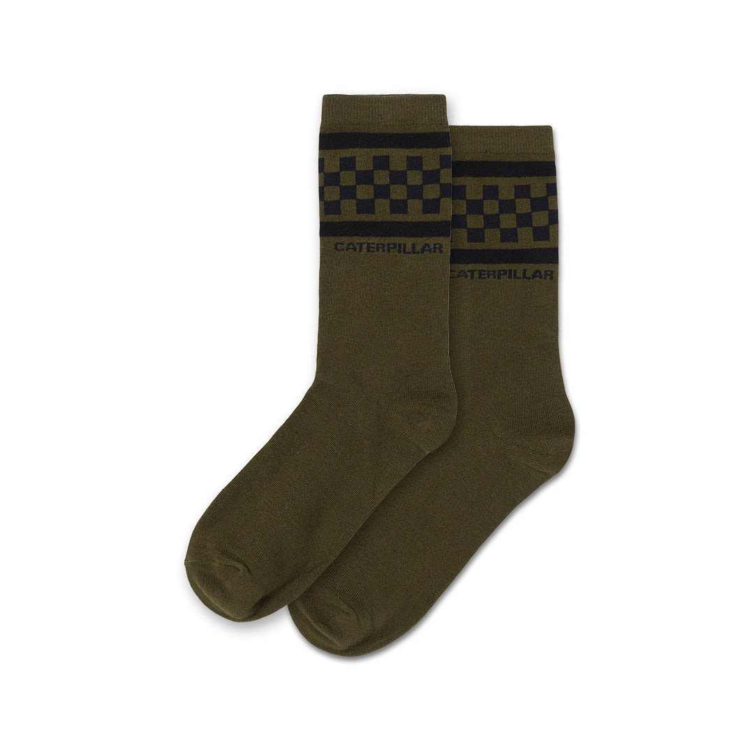 Calcetines Aop Crew para hombre color verde