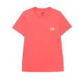 Camiseta Cat Logo para mujer color coral
