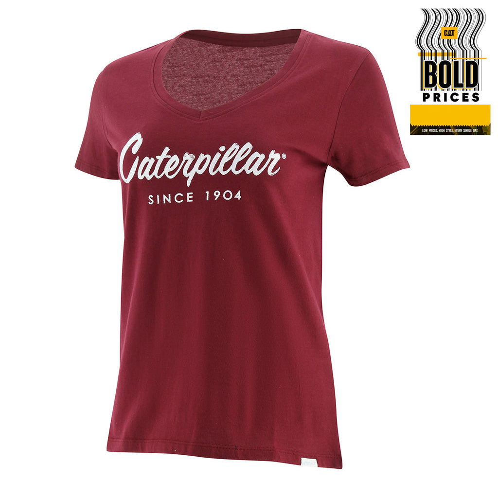 Camiseta Script vneck para Mujer